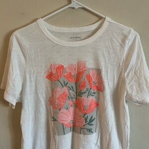 Old Navy Neon Poppy Graphic T-Shirt - Size M